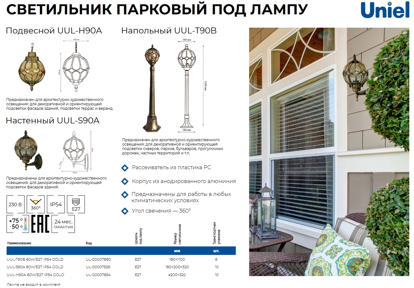 Новинки для парковой подсветки! Новинки для парковой подсветки!